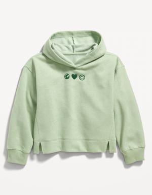 Old Navy Long-Sleeve Graphic Pullover Hoodie for Girls green