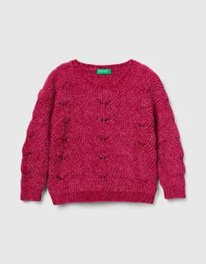knit chenille sweater
