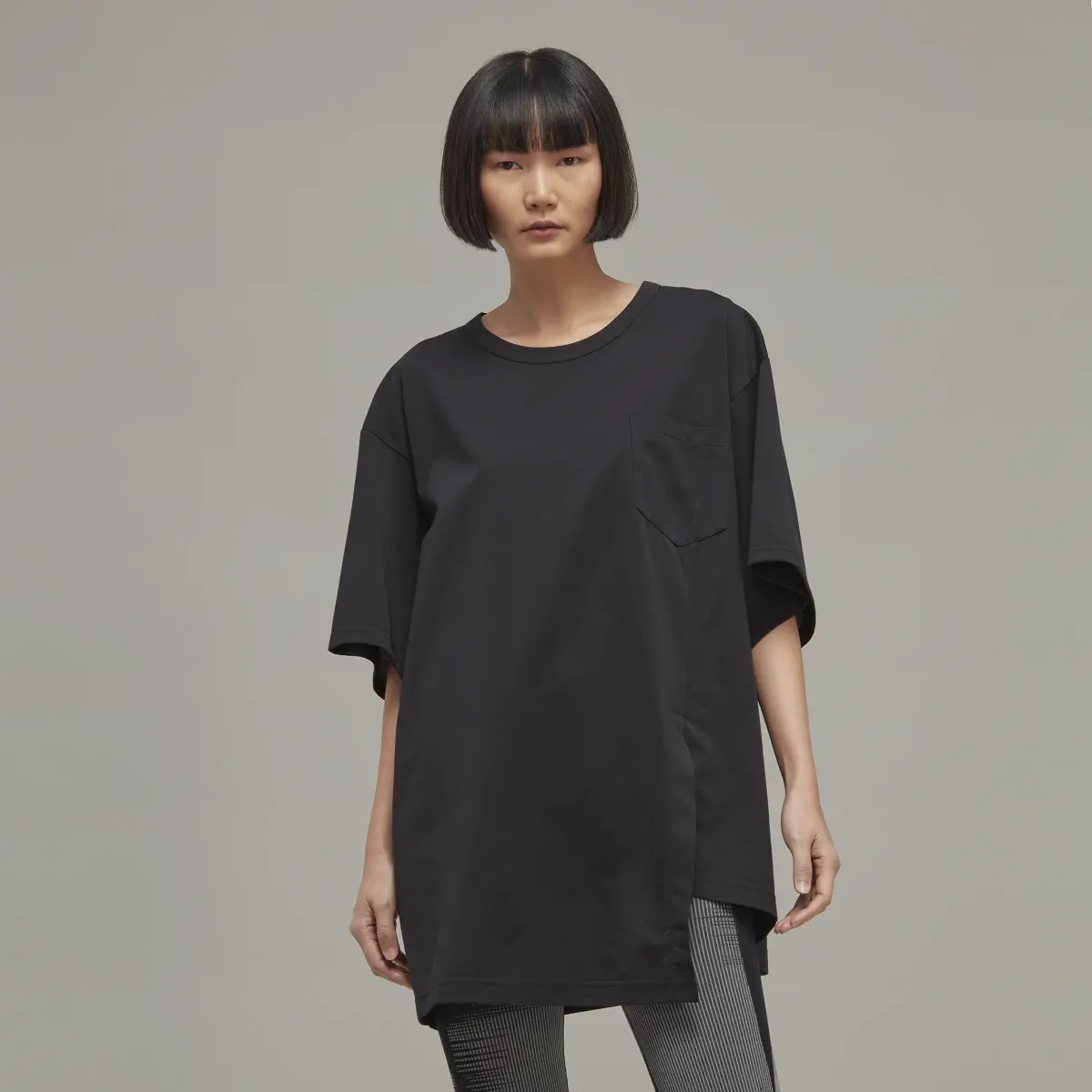 Adidas Y-3 Premium Loose Short Sleeve Tee. 1 Adidas Y-3 Premium Loose Short Sleeve Tee. 1