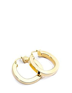 Round-Edged Bold Gold Hoops