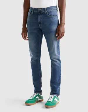 low crotch slim fit jeans