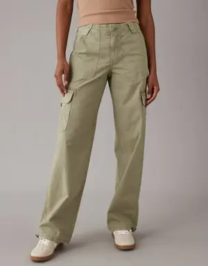 Snappy Stretch High-Waisted Baggy Cargo Jogger