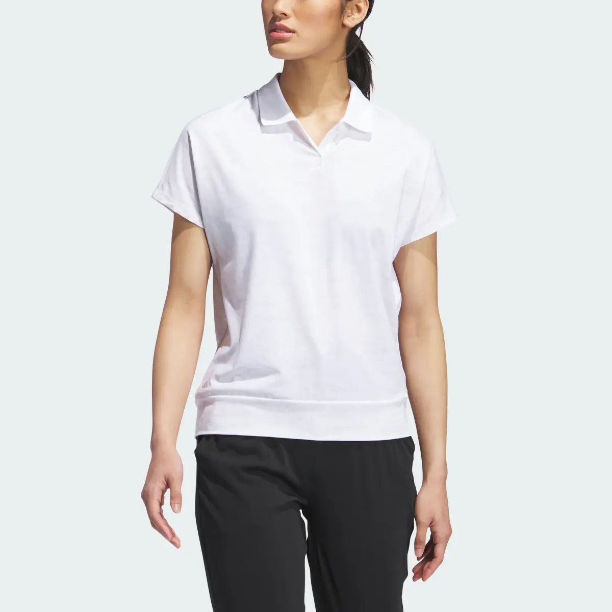 Adidas Go-To Printed Golf Polo Shirt. 1