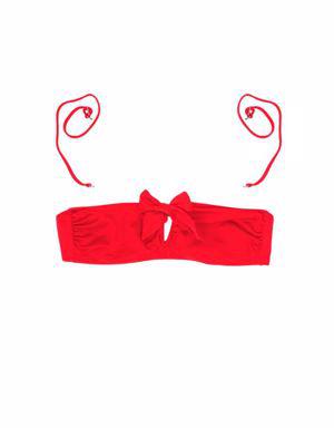63547 Kırmızı Toparlayıcı Bikini Üstü