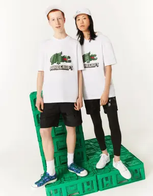 Lacoste Playera unisex Lacoste x Minecraft en algodón orgánico estampado
