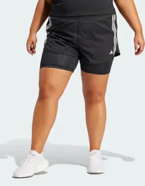 Own the Run 3-Stripes 2-in-1 Shorts