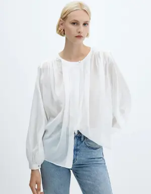 Gathered details blouse