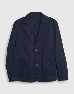 Kids Khaki Blazer blue