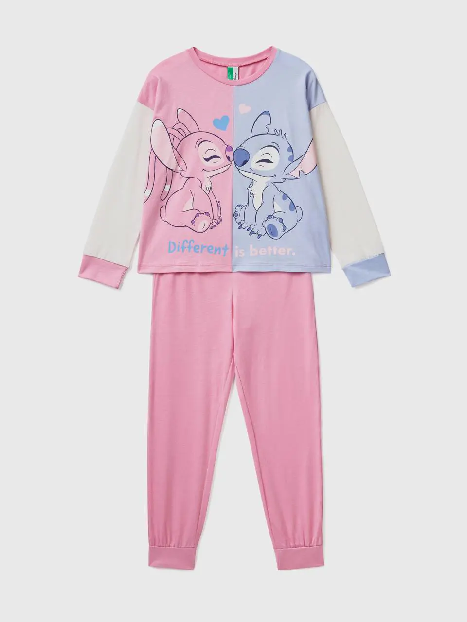 Benetton warm stitch & angel pyjamas with glitter. 1