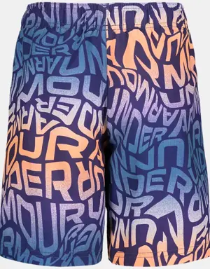 Little Boys' UA Warp Logo Swim Volley Shorts