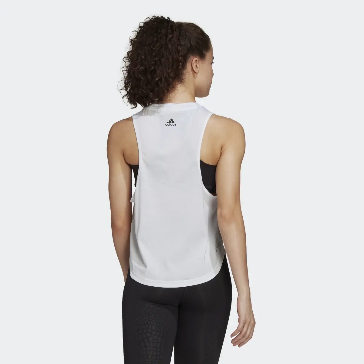 Adidas AEROREADY Made for Training Logo Graphic Racerback Tank Top. 3