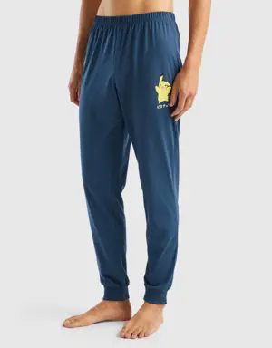 pokémon trousers in long fiber cotton