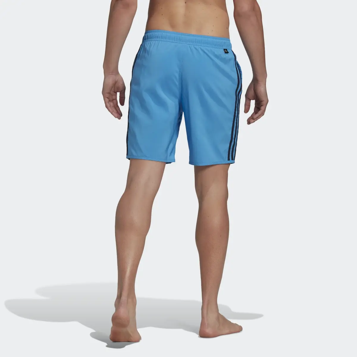 Adidas Classic-Length 3-Stripes Swim Shorts. 2