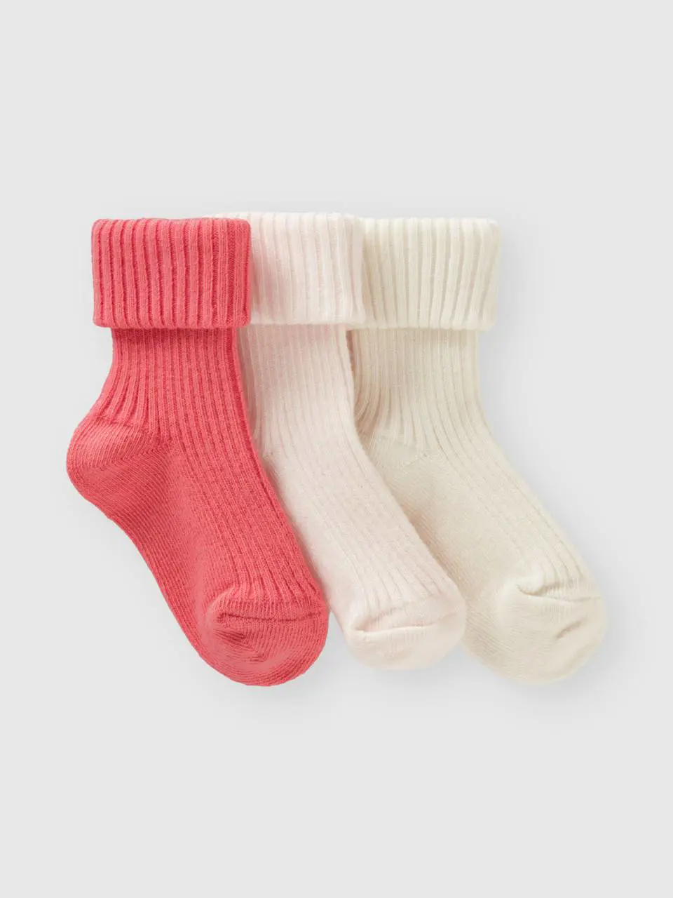 Benetton long sock set with cuff. 1