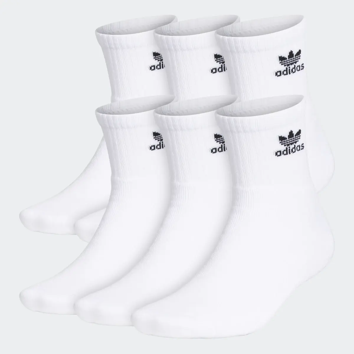 Adidas Trefoil Quarter Socks 6 Pairs. 1