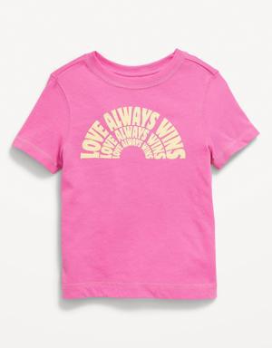 Matching Pride Unisex T-Shirt for Toddler pink