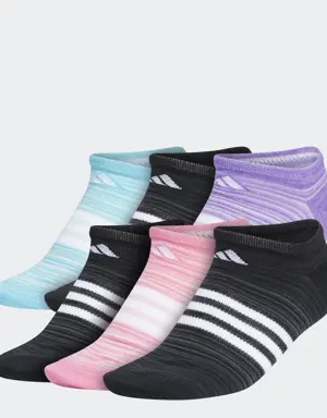 Superlite Ombre No-Show Socks 6 Pairs