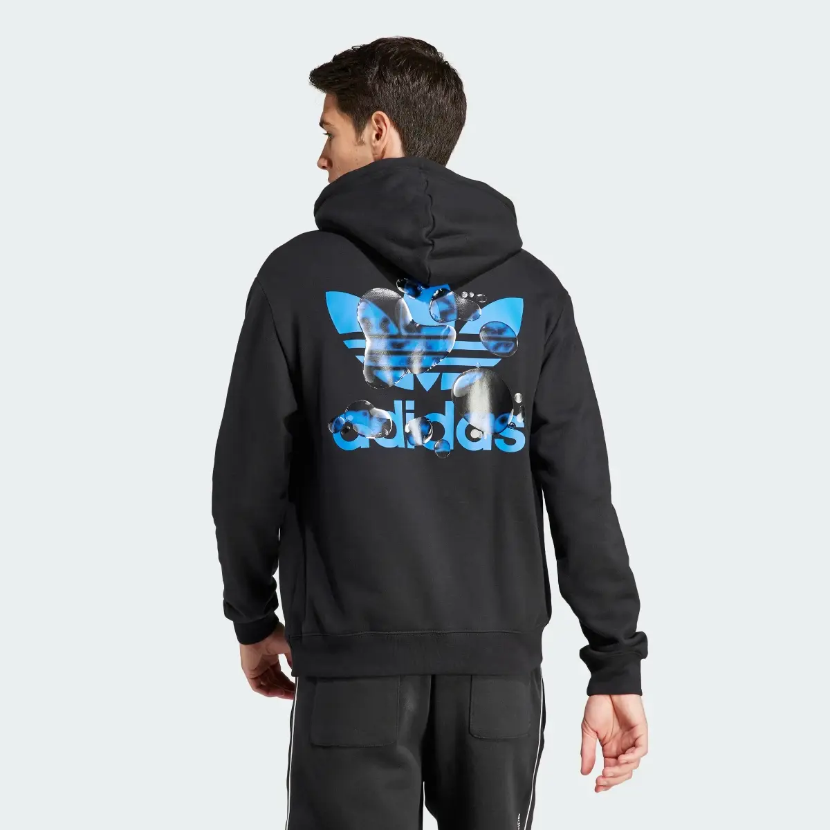 Adidas Graphic Liquid Trefoil Hoodie. 3