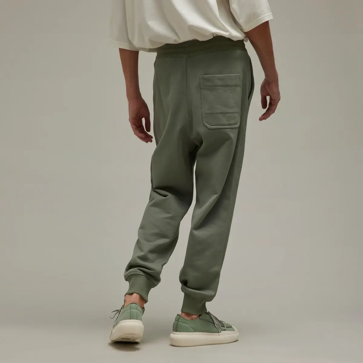 Adidas Y-3 Organic Cotton Terry Cuffed Pants. 3