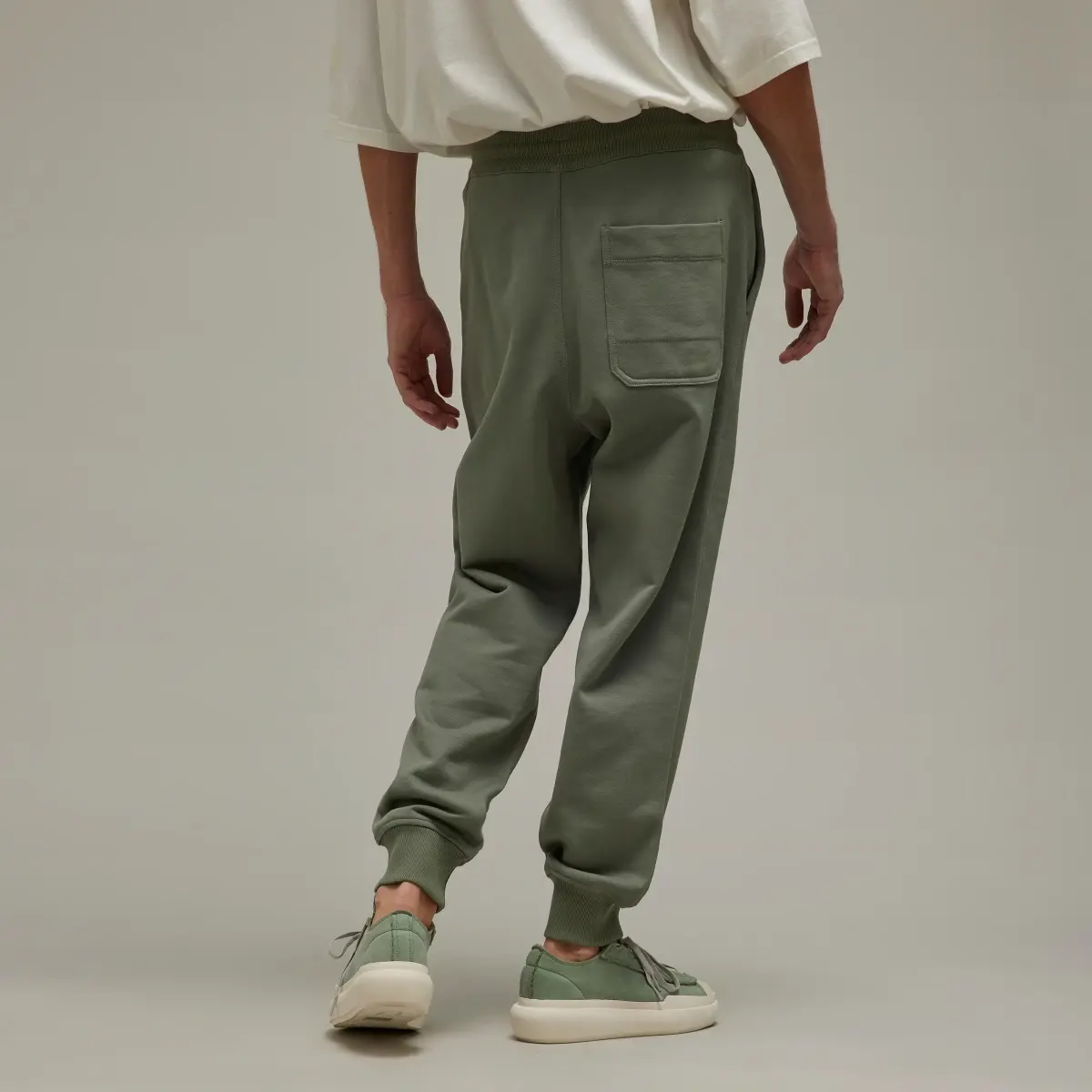 Adidas Pantalon à revers en molleton de coton bio Y-3. 3