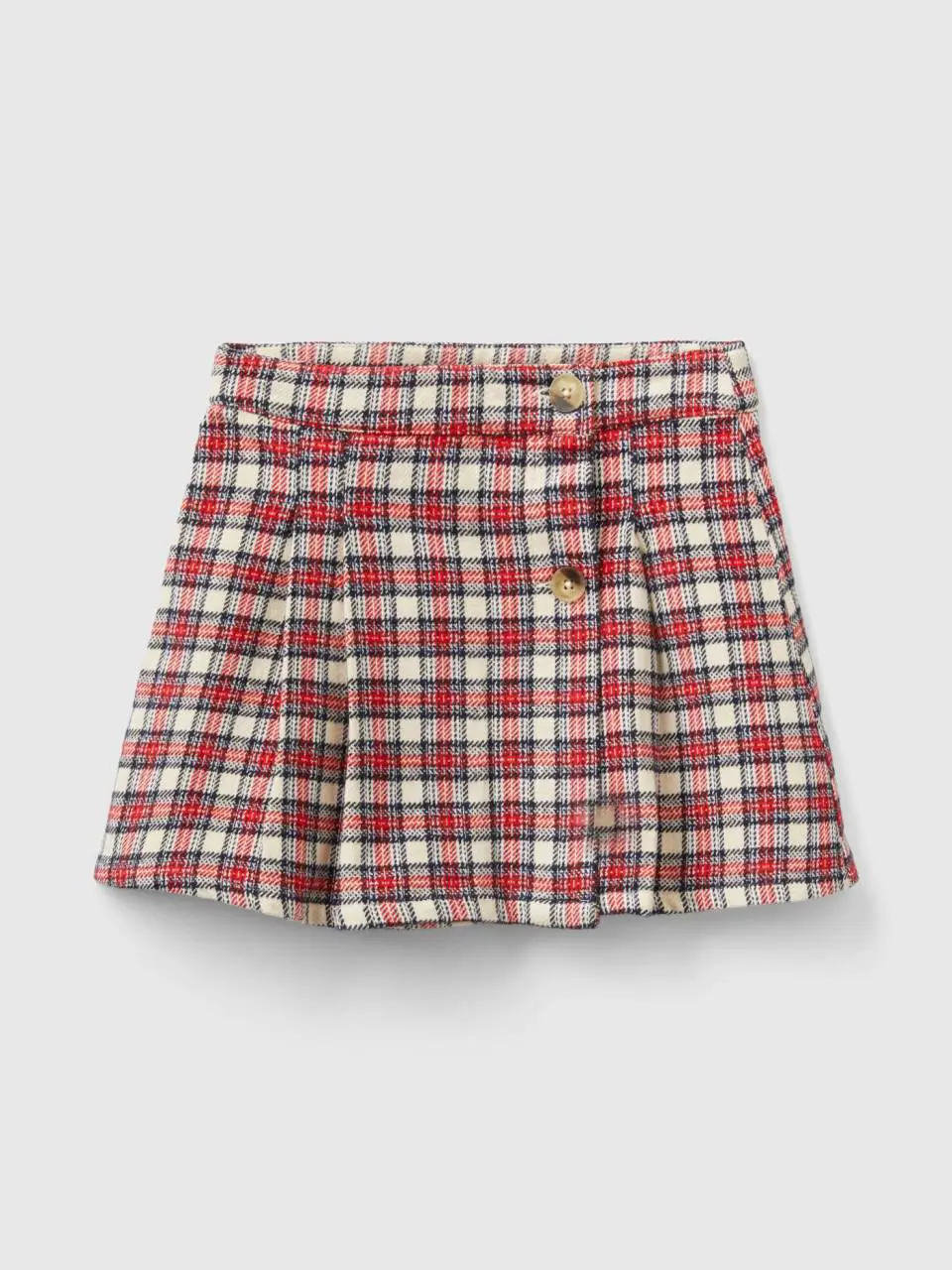 Benetton check mini skirt. 1