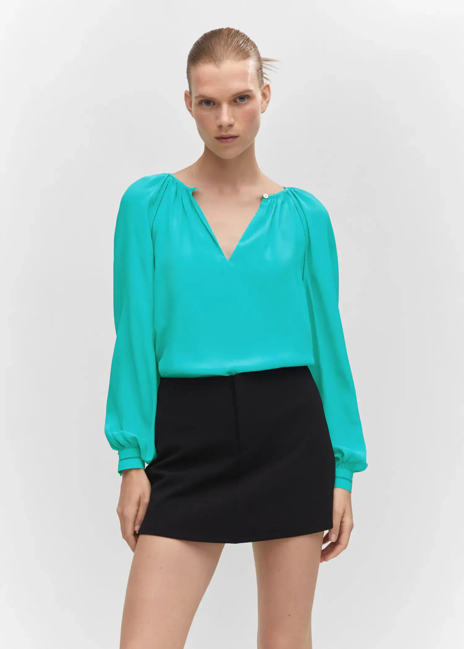 Mango Raglan-sleeve blouse. 2
