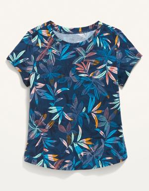 Printed Short-Sleeve T-Shirt for Toddler Girls blue