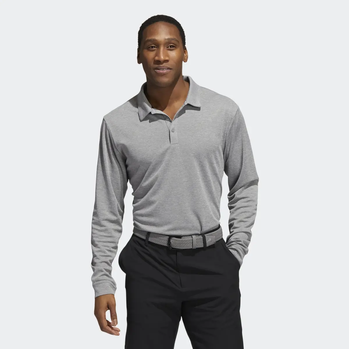 Adidas Long Sleeve Polo Shirt. 2