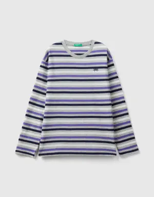 striped t-shirt in 100% cotton