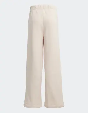 Lounge Cotton Fleece Wide-Leg Pants