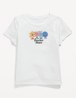Short-Sleeve Graphic T-Shirt for Girls white