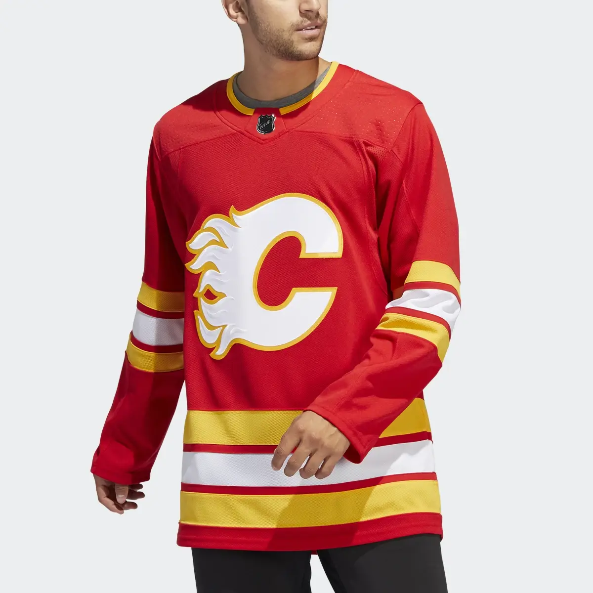 Adidas Flames Home Authentic Jersey. 1