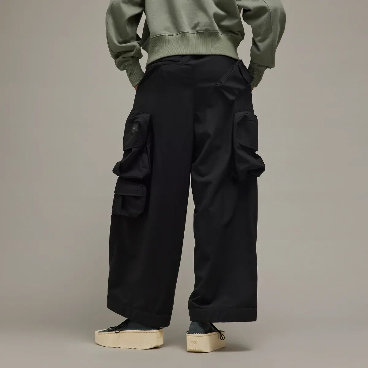 Adidas Y-3 Nylon Cuffed Pants. 3