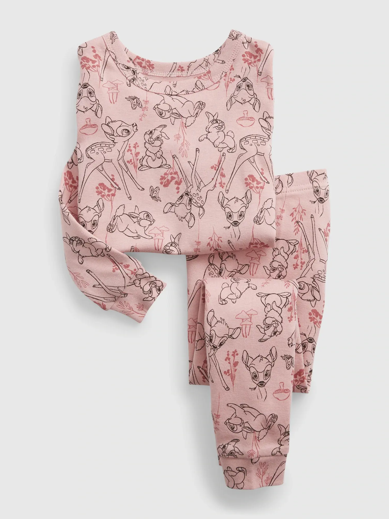 Gap babyGap &#124 Disney 100% Organic Cotton Bambi PJ Set pink. 1