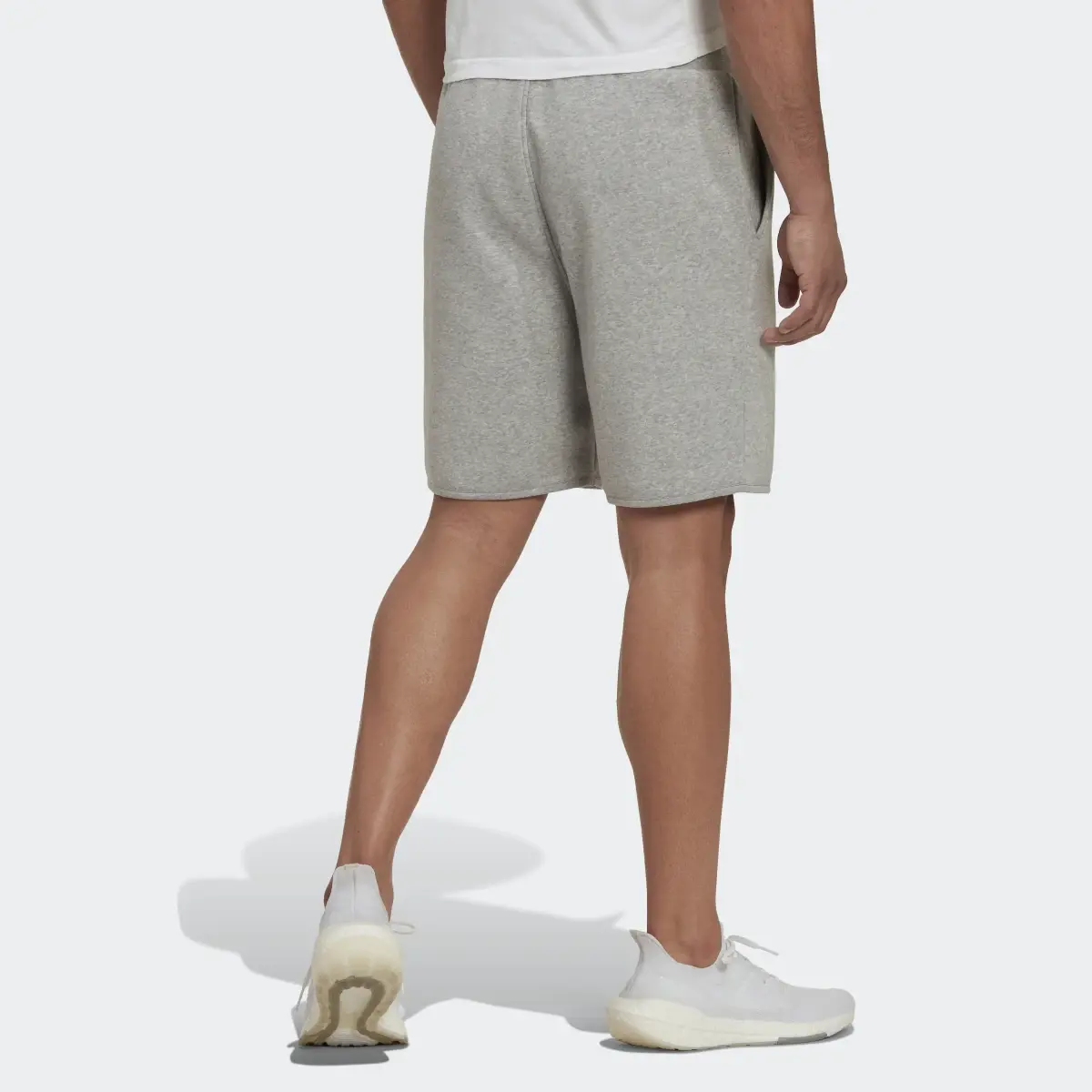 Adidas Studio Lounge Fleece Shorts. 2