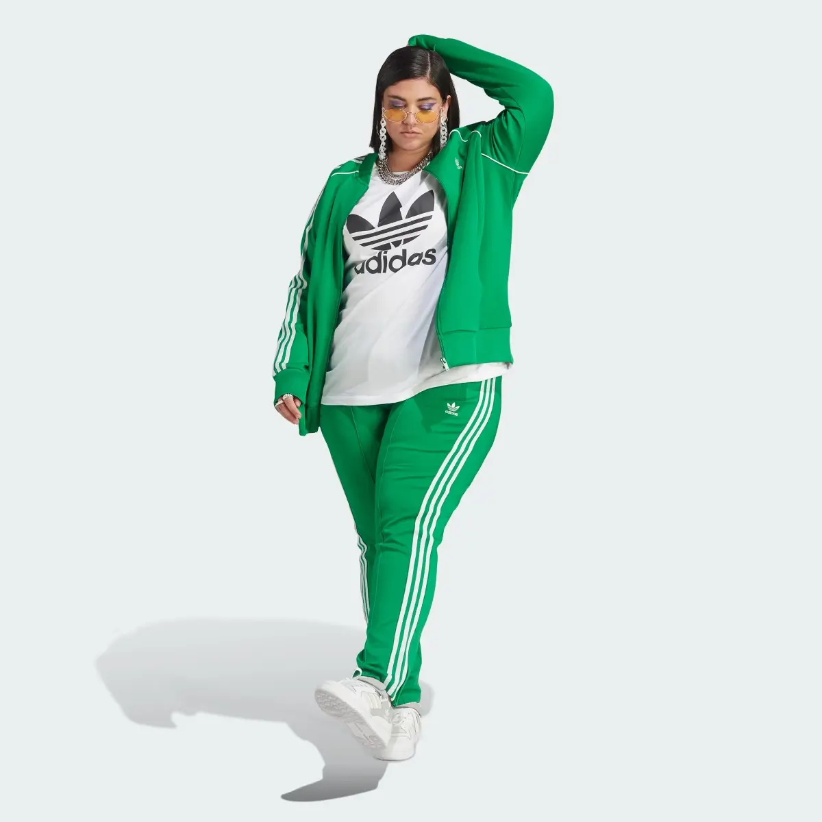 Adidas Adicolor SST Track Pants (Plus Size). 3