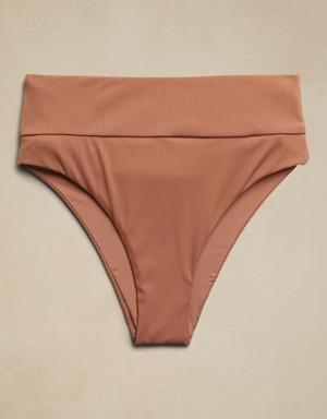 Onia &#124 Stacey Ribbed Bikini Bottom brown