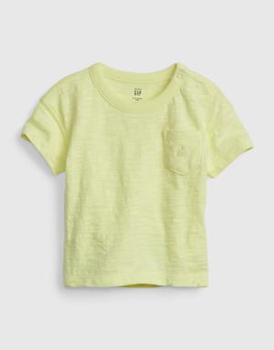 Gap Baby Cotton T-Shirt yellow