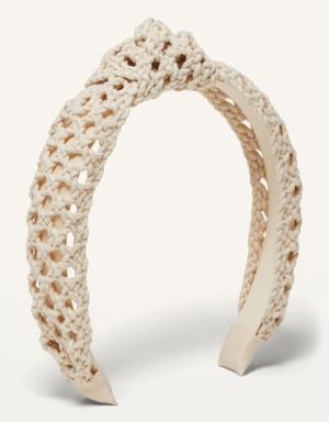 Old Navy Fabric-Covered Headband For Women white