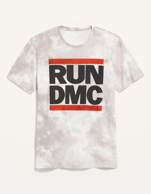 RUN DMC™ Tie-Dye Graphic T-Shirt black