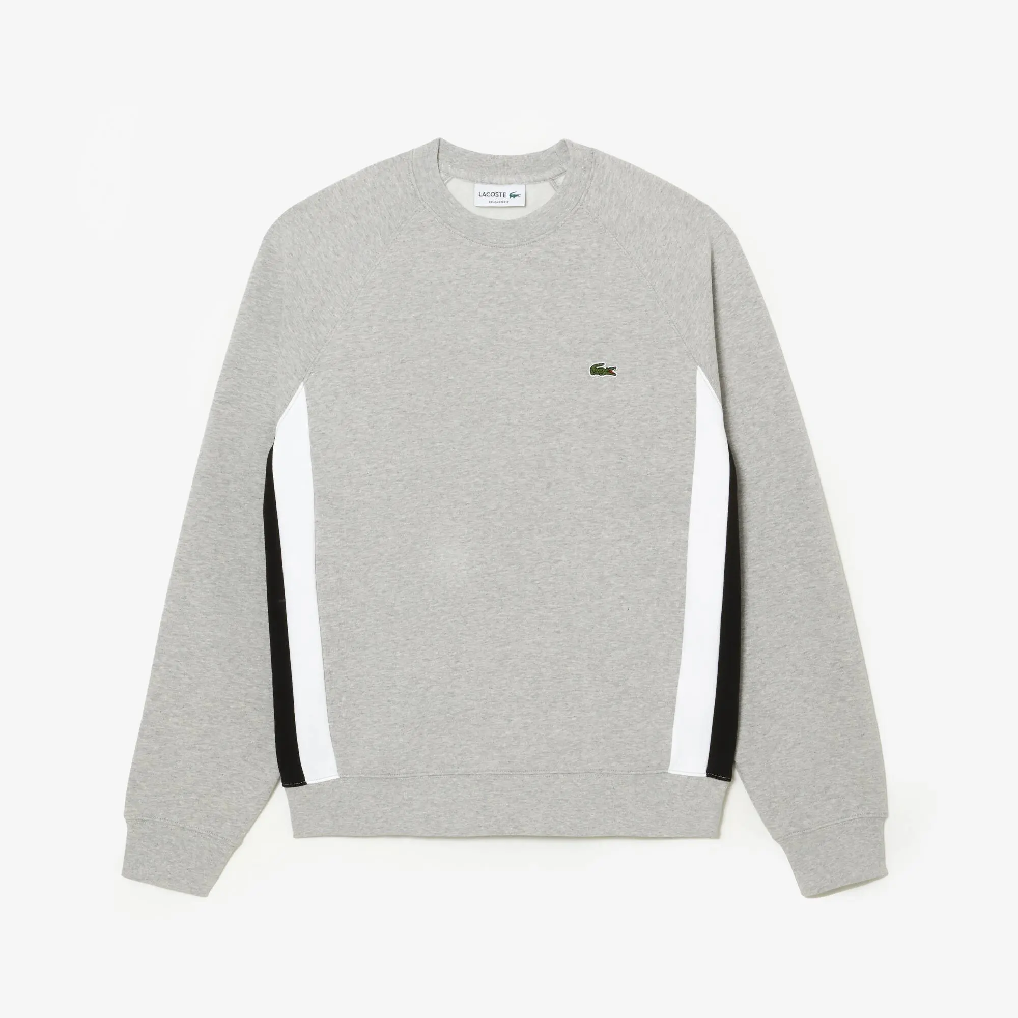 Lacoste Men’s Lacoste Brushed Fleece Colourblock Sweatshirt. 2