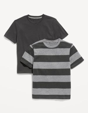 Softest Crew-Neck T-Shirt 2-Pack For Boys gray