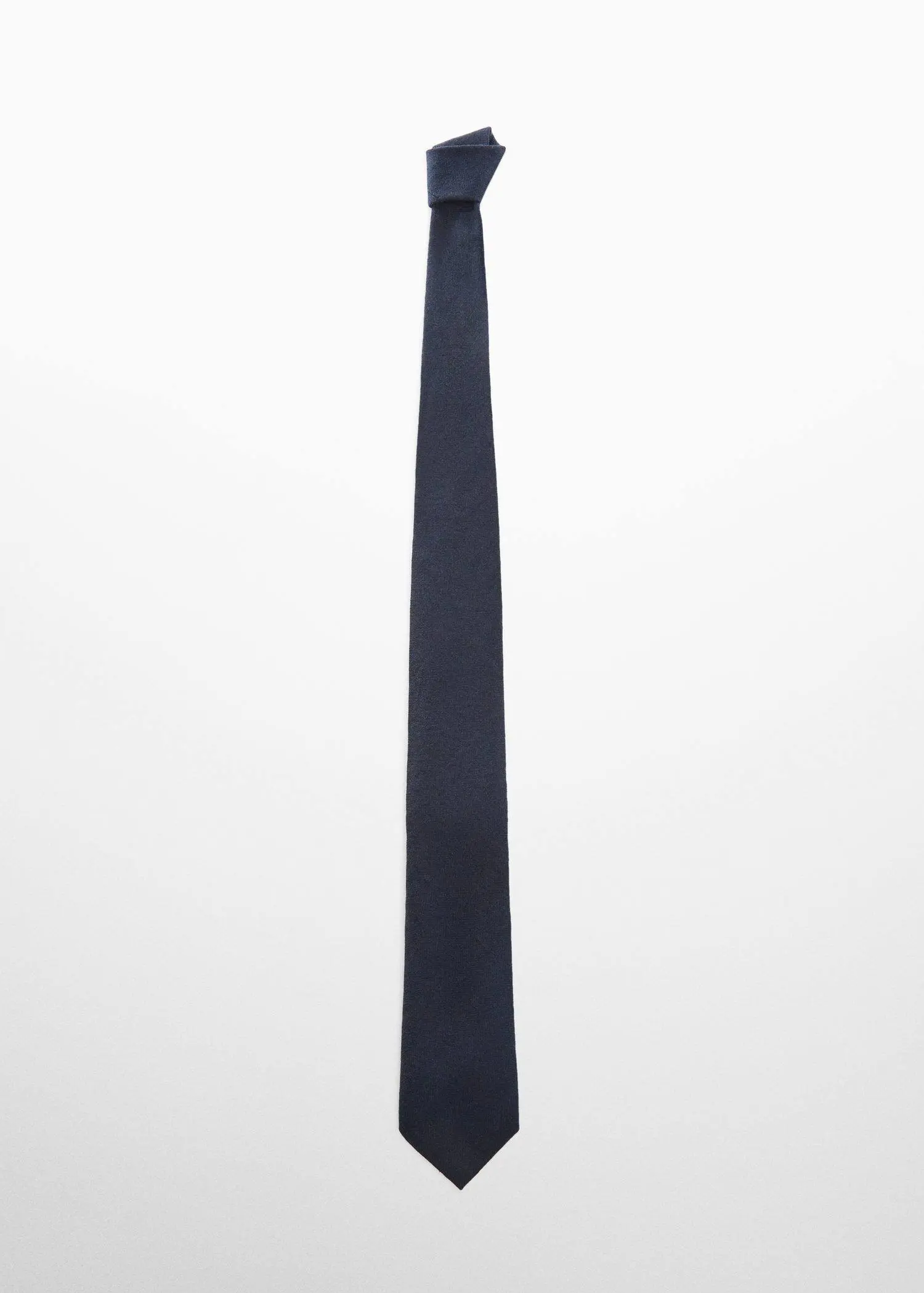 Mango Hahnentritt-Krawatte aus Wolle mit Seide. 3