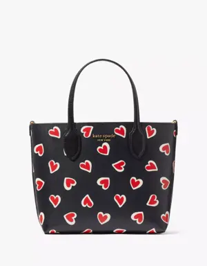 Bleecker Stencil Hearts Medium Crossbody Tote