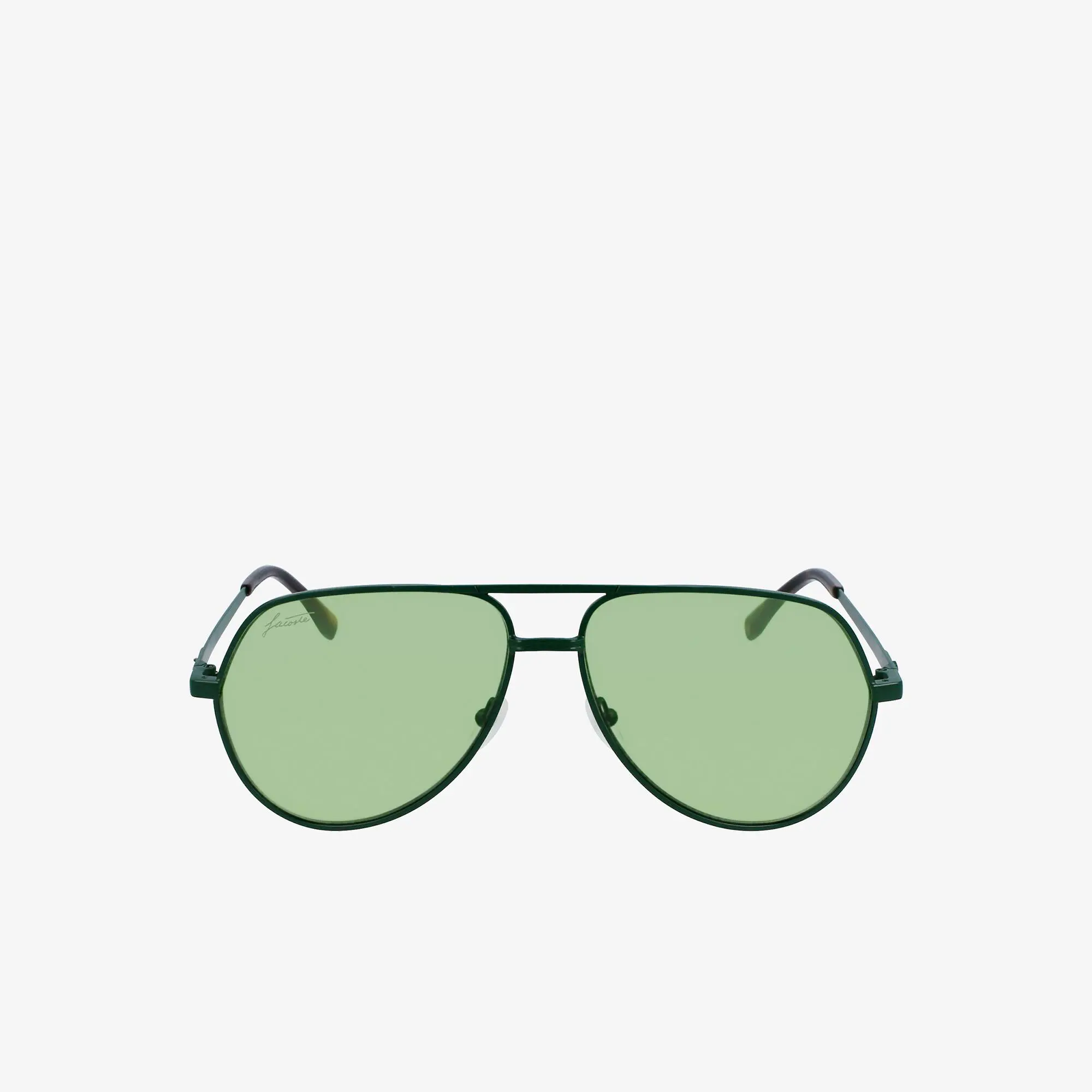 Lacoste Unisex Signature 101 Pilot-Sonnenbrille aus Metall. 2 Lacoste Unisex Signature 101 Pilot-Sonnenbrille aus Metall. 2