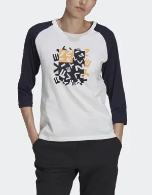 Adidas Camiseta manga francesa Five Ten Graphic