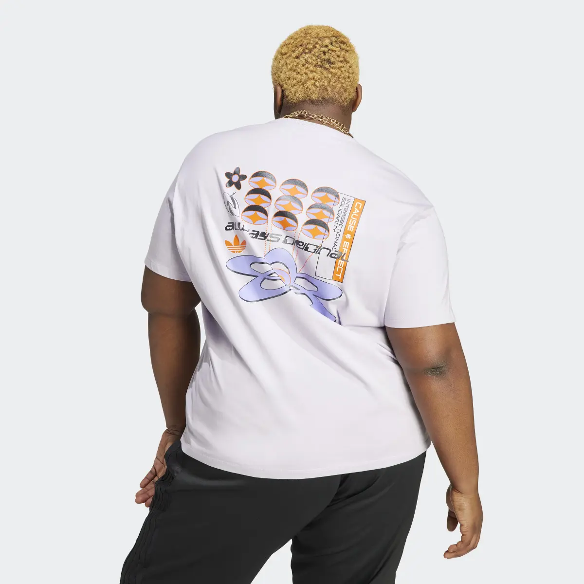 Adidas Always Original Graphic Loose Tee (Plus Size). 3