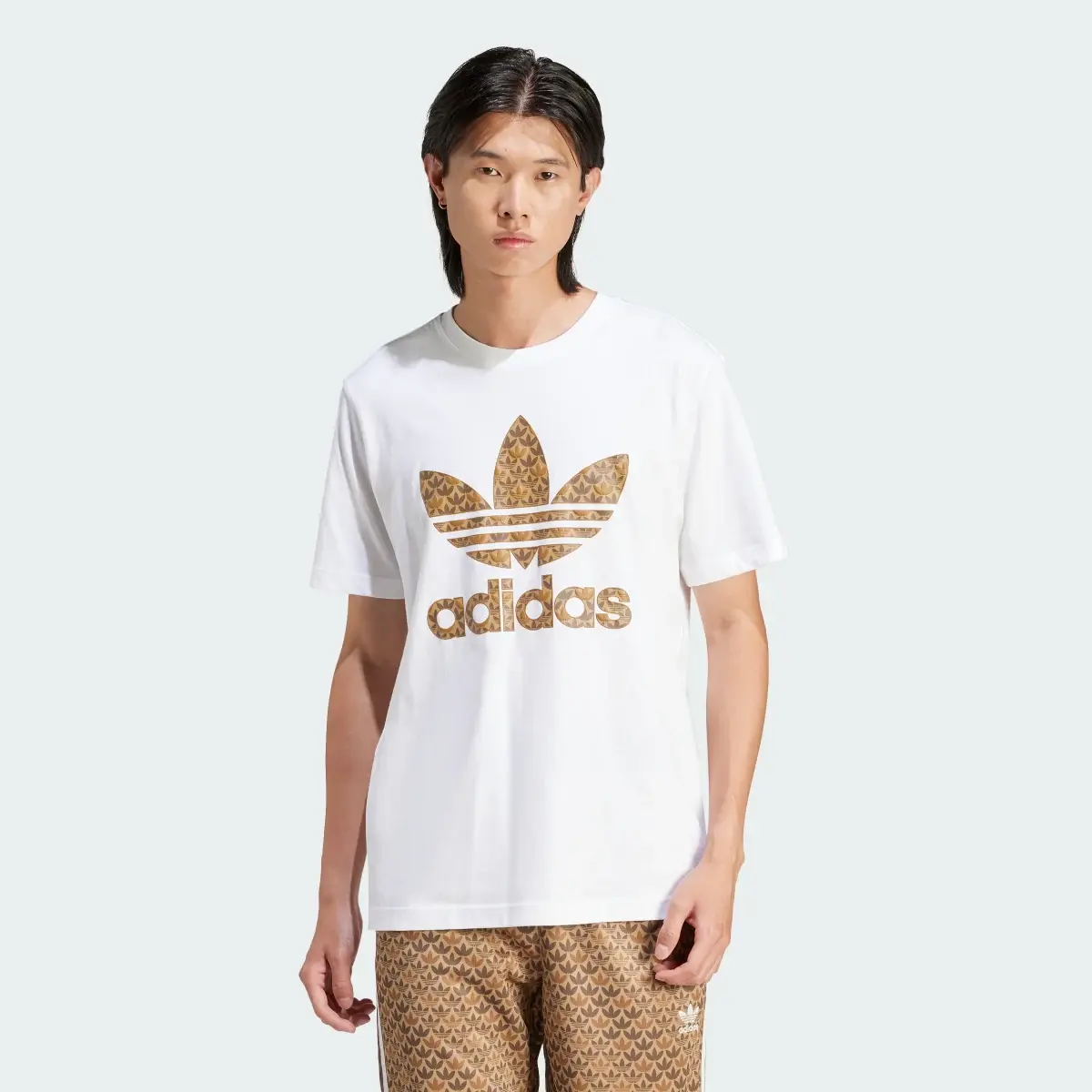 Adidas T-shirt graphique monogramme classique. 2