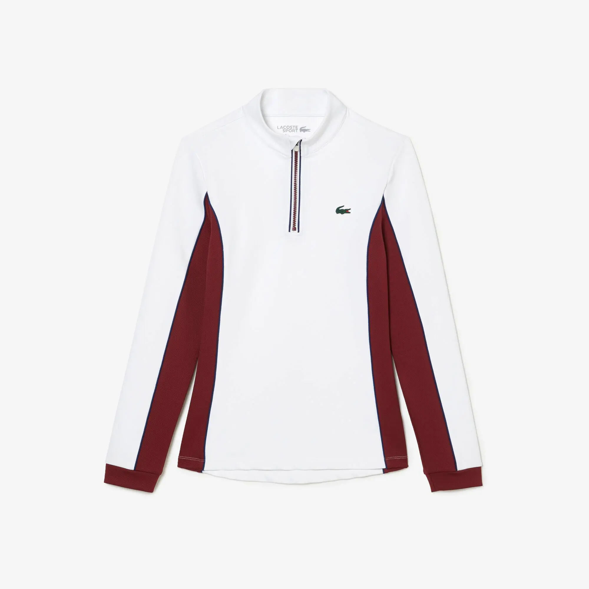 Lacoste Slim Fit Contrast Sleeve Tennis Sweatshirt. 1
