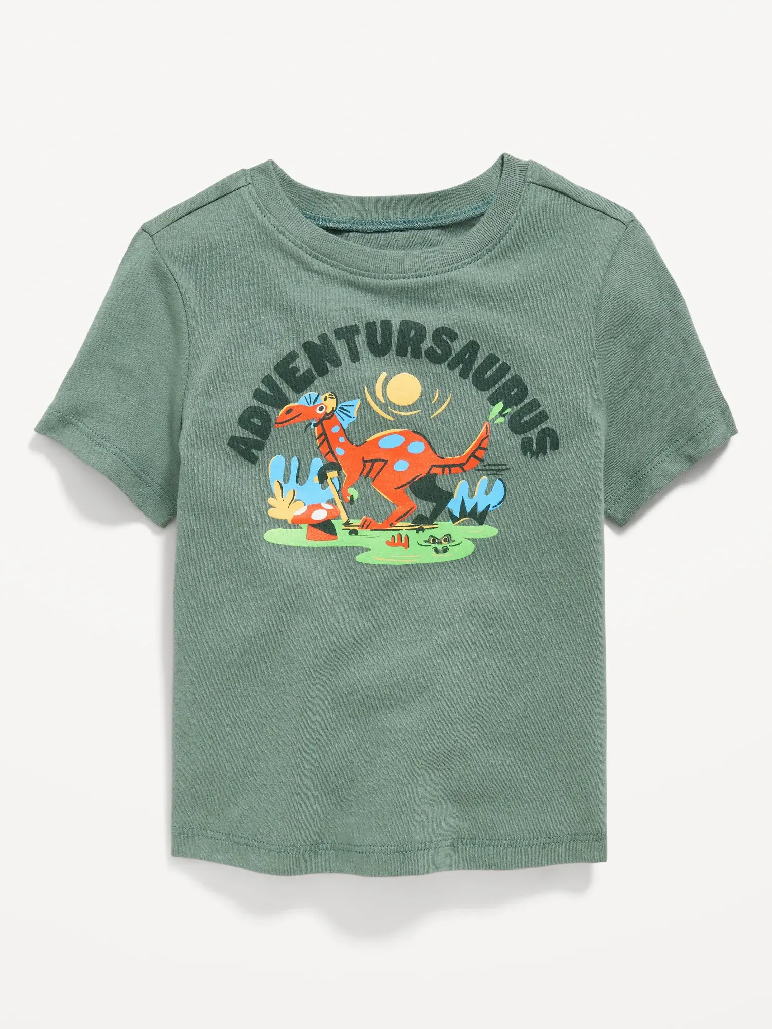 Old Navy Unisex Short-Sleeve Graphic T-Shirt for Toddler green. 1